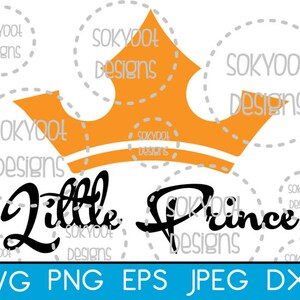 Little Prince - Crown - Instant Digital Download SVG cut file • dxf • png • eps • jpeg 300dpi Printable
