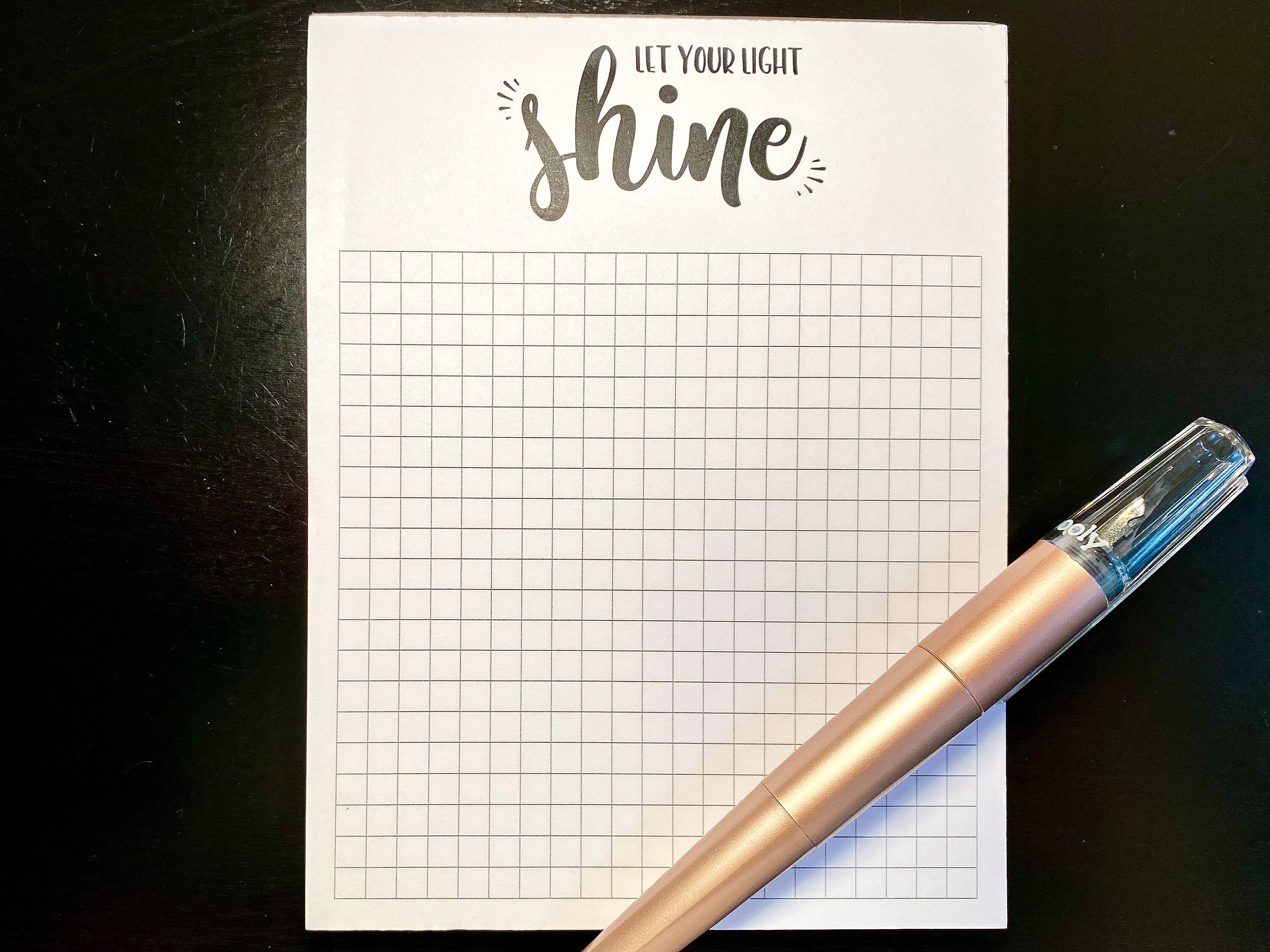 Notepad & Greeting Card Set Inspirational Saying Quote Let Etsy