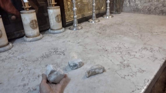 Stone from Virgin Mary Tomb Church Area