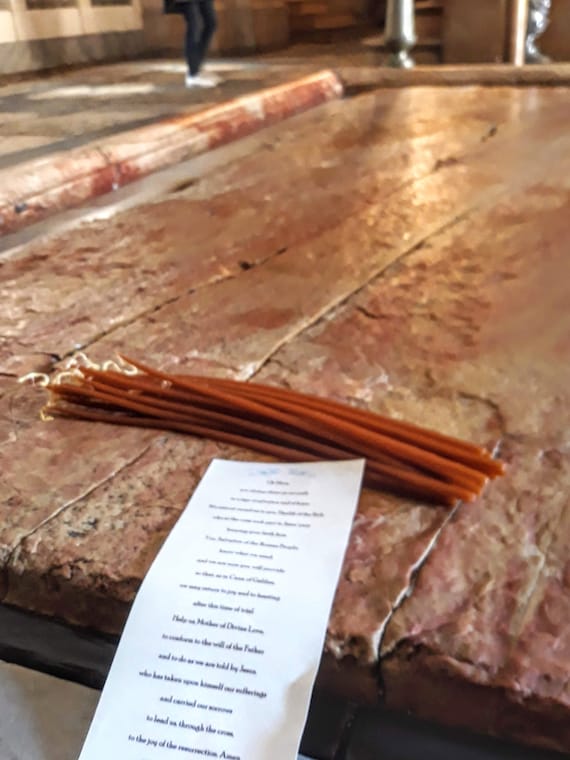 Pope Francis Protection Prayer- placed and blessed at the Anoint Stone, Holy Sepulcher Jerusalem- Gethsemane - Galilee - Certified