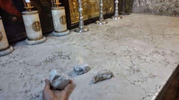 Relic Stone from the Church of the Tomb of the Virgin Mary, Jerusalem