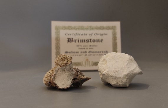 Brimstone Sodom Gomorrah Mineral Genesis Element