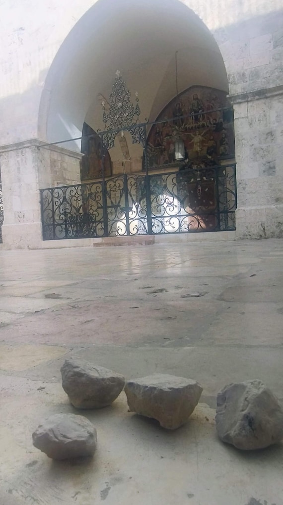Saint James  Armenian Church area Stone Jerusalem