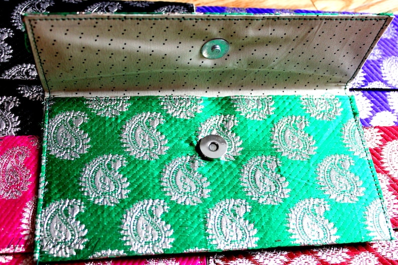 Gift Card, Money Envelope, Envelope Purse, Wristlet Clutch, Paisley