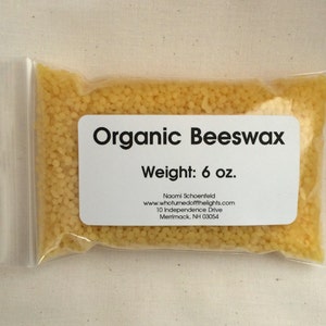 Organic Beeswax Pellets / Pastilles yellow 