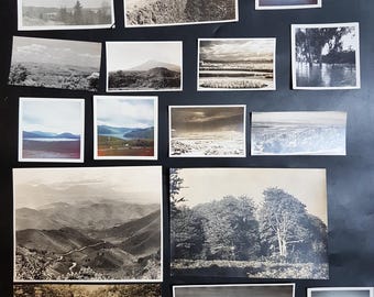 Vintage Landscape Photographs: Set of 16 Ephemera for Junk Journal Crafting