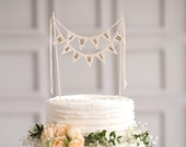 Just Married Wedding Cake Topper Banner, rustic wedding cake topper, wedding vintage cake toppers, rustic wedding decor, rustic cake topper