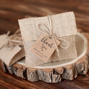 Burlap Favor Bags, Wedding Gift Bags, Natural Rustic Linen Bags,  Rustic gift bags, Country wedding, Burlap wedding, Candy Bags jewelry bags