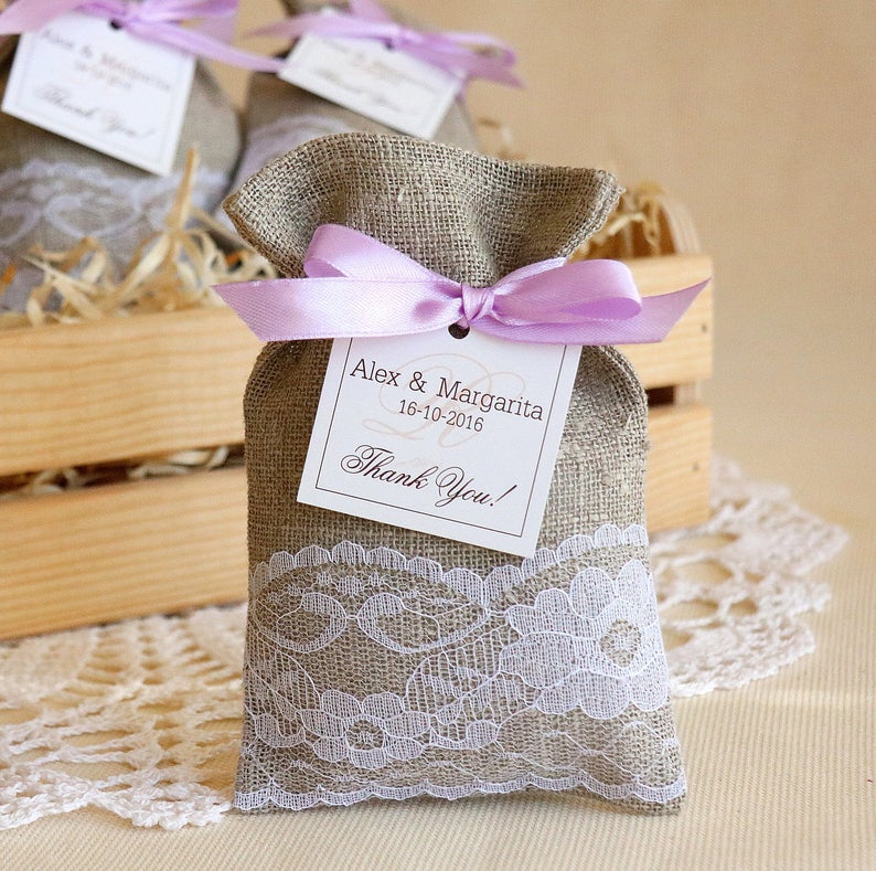 Rustic Wedding Favor Bags Rustic gift bags Custom Wedding Etsy