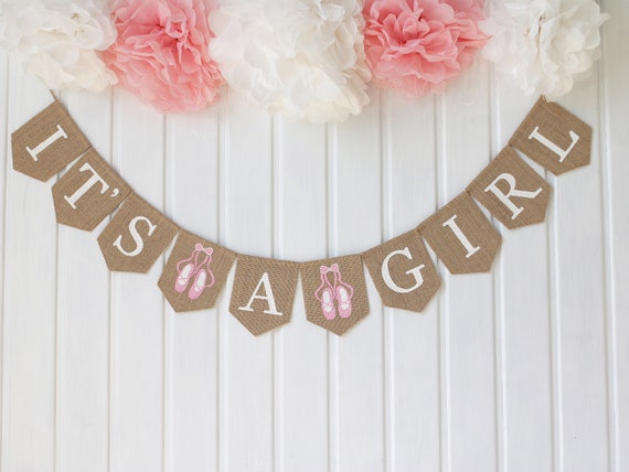 Its a Girl Banner Girl Baby Shower Decorations Baby Girl | Etsy