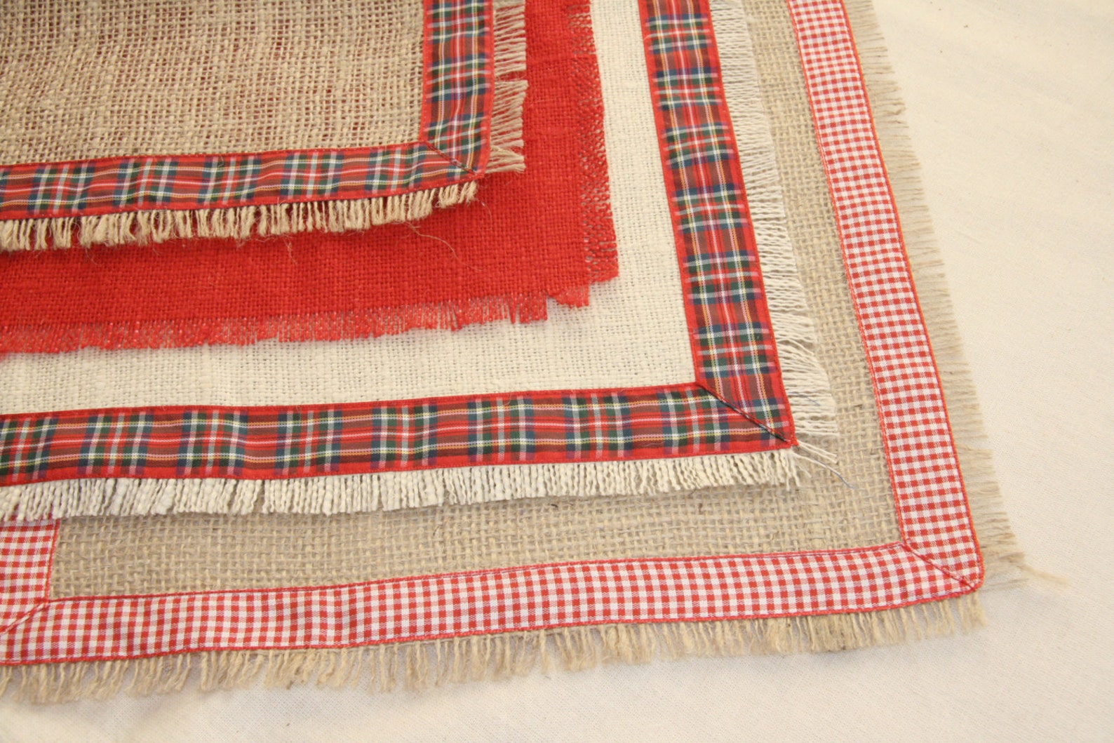 Christmas Placemats Burlap Placemats Christmas Decor Etsy