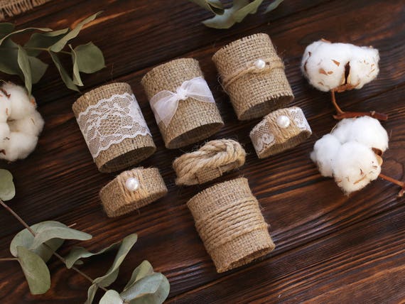 Rustic napkin rings for cheap wedding