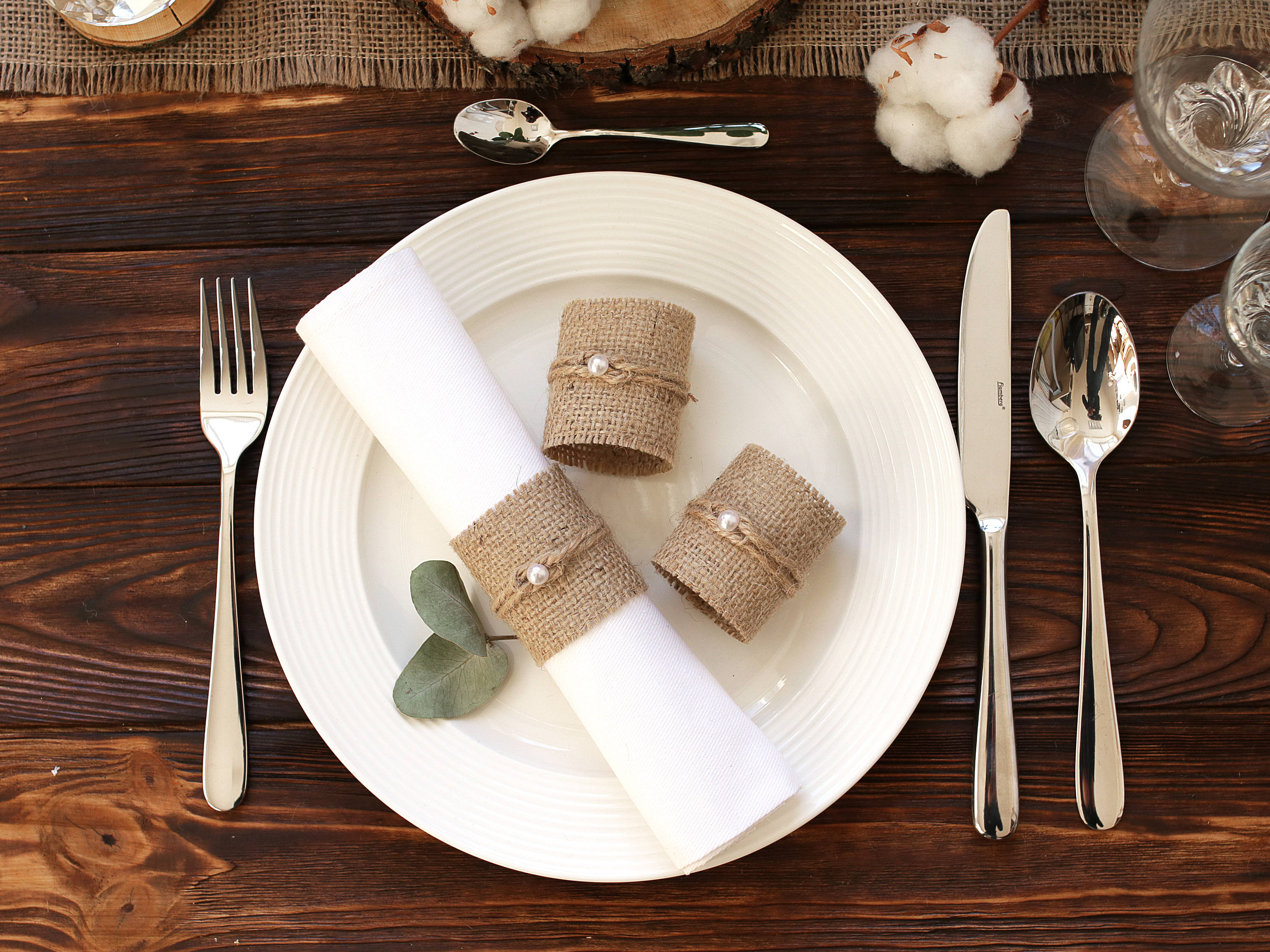 Lot De 6 Ronds De Serviette Dorés En Spirale En Métal Pour