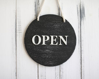 open sign, Open Closed Sign, double sided sign, Reclaimed Wood Open Sign, Wooden Open Signm, open sign, Wooden Business Sign, Shop open sign