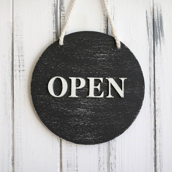 open sign, Open Closed Sign, double sided sign, Reclaimed Wood Open Sign, Wooden Open Signm, open sign, Wooden Business Sign, Shop open sign