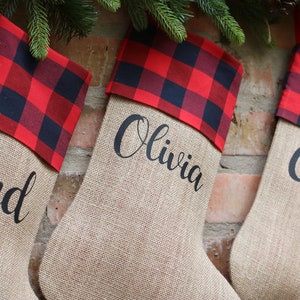 personalized christmas stockings, rustic christmas stocking, burlap christmas stocking, christmas stocking, personalized stockings image 5