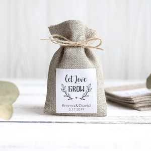 wedding favor bags, Rustic gift bags, Custom Wedding Favor Bags, Wedding Gift Bags, Wedding Favors, Burlap Favor Bags, Wedding Favour Bags image 1