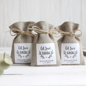 wedding favor bags, Rustic gift bags, Custom Wedding Favor Bags, Wedding Gift Bags, Wedding Favors, Burlap Favor Bags, Wedding Favour Bags image 3