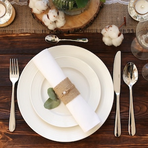 Burlap Wedding Napkin Rings, Rustic Wedding Decor, Rustic Wedding Napkin, Wedding Table Decor,  Rustic Wedding, Rustic napkin holder
