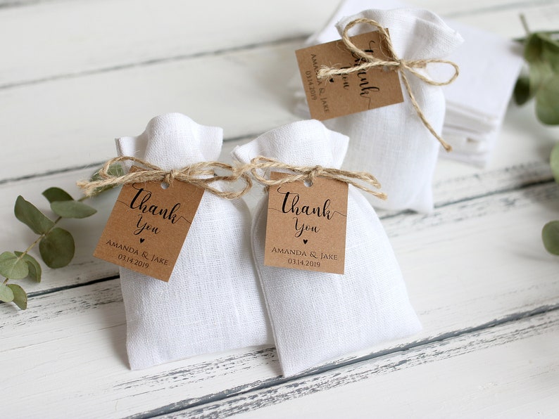 White Favor Bags Rustic Wedding Gift Bags Wedding Candy Etsy