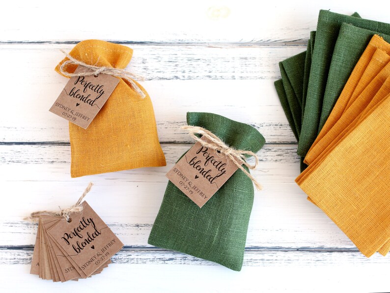 Linen Gift Bags Linen Favor Bags Wedding Gift Bags Natural Etsy