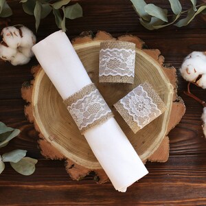 Burlap Wedding Napkin Rings, Rustic Wedding Decor, Rustic Wedding Napkin, Wedding Table Decor,  Rustic Wedding, Rustic napkin holder