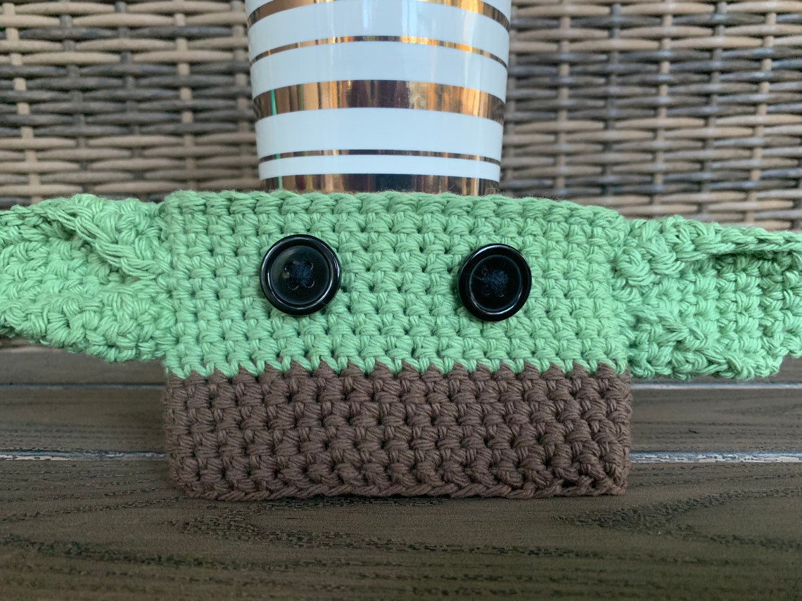 Yoda Inspired Cup Koozie/ Cozy/ the Child Coffee Sleeve/ Baby Etsy