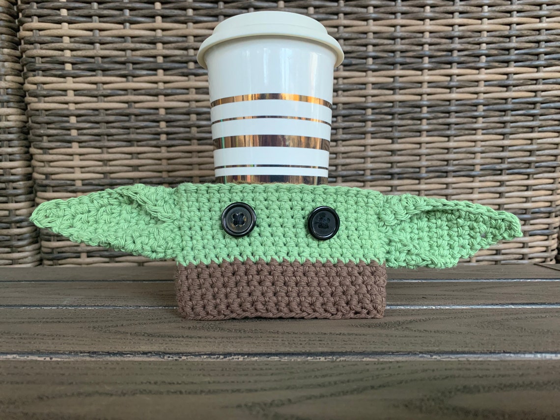 Yoda Inspired Cup Koozie/ Cozy/ the Child Coffee Sleeve/ Baby Etsy