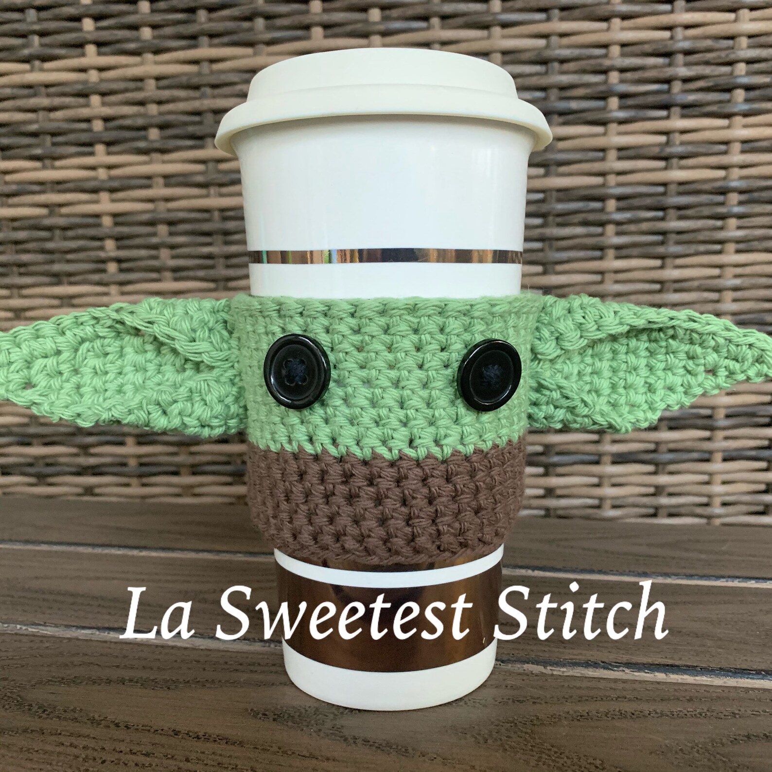 Yoda Inspired Cup Koozie/ Cozy/ the Child Coffee Sleeve/ Baby Etsy