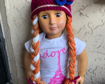 Anna hat for American Girl doll