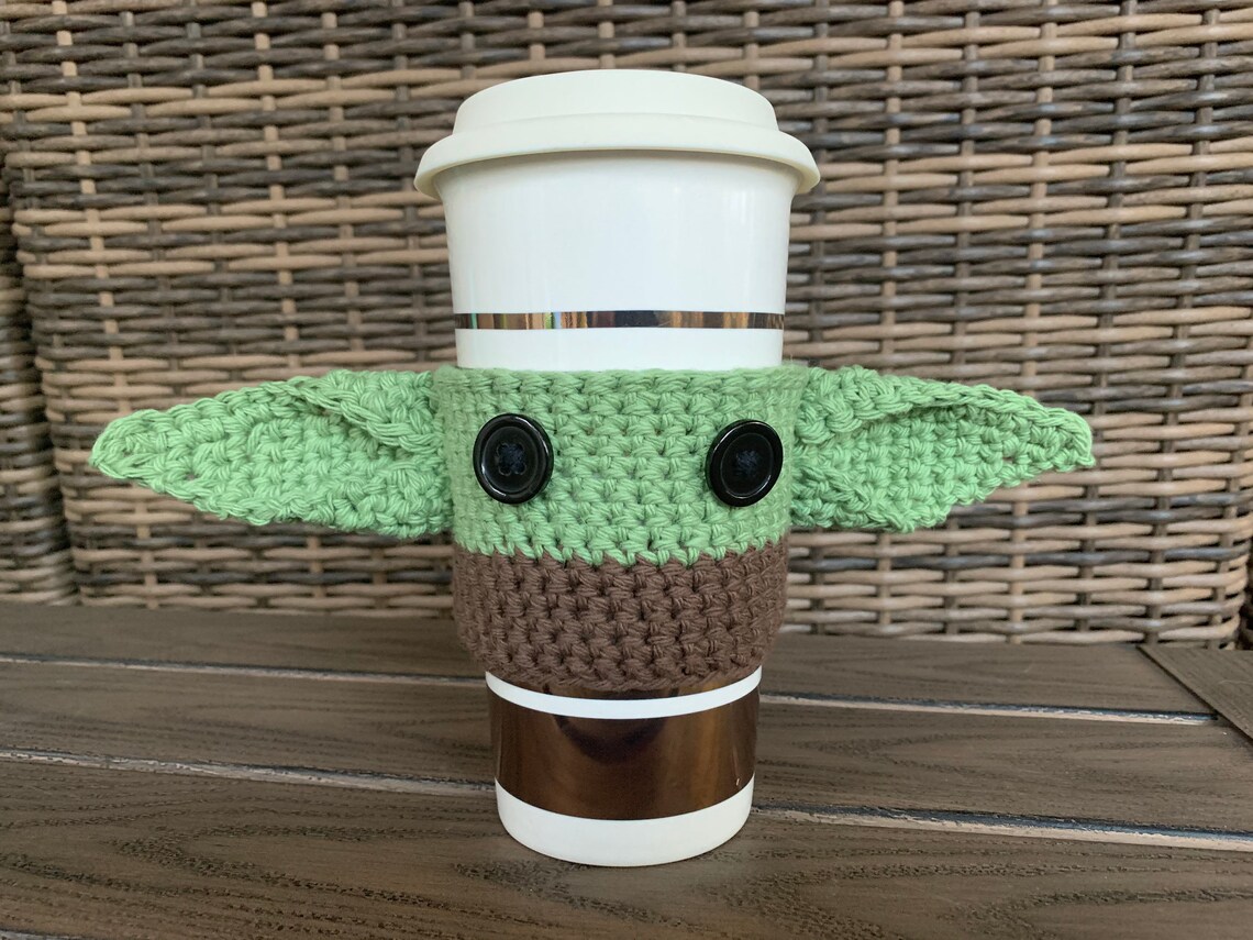 Yoda Inspired Cup Koozie/ Cozy/ the Child Coffee Sleeve/ Baby Etsy