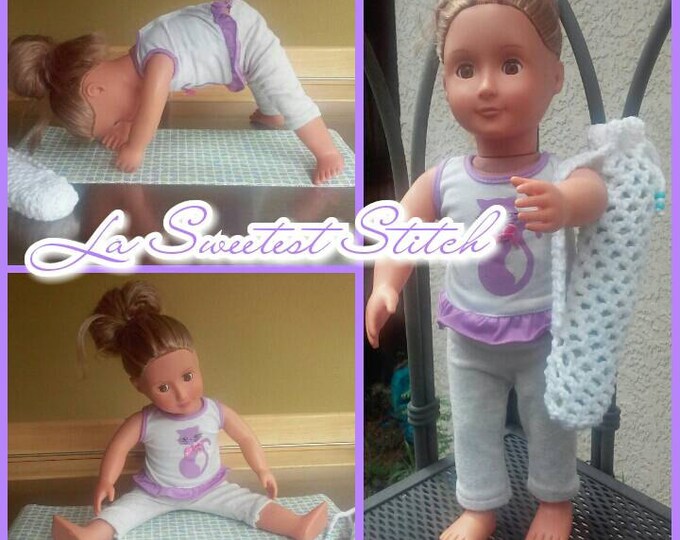 American Girl Yoga Mat Set Etsy
