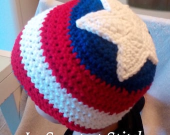 Captain America Crochet Hat