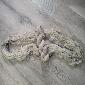 Smudge, ready to ship, Hand dyed yarn, fingering weight, indie dyed yarn, merino, nylon