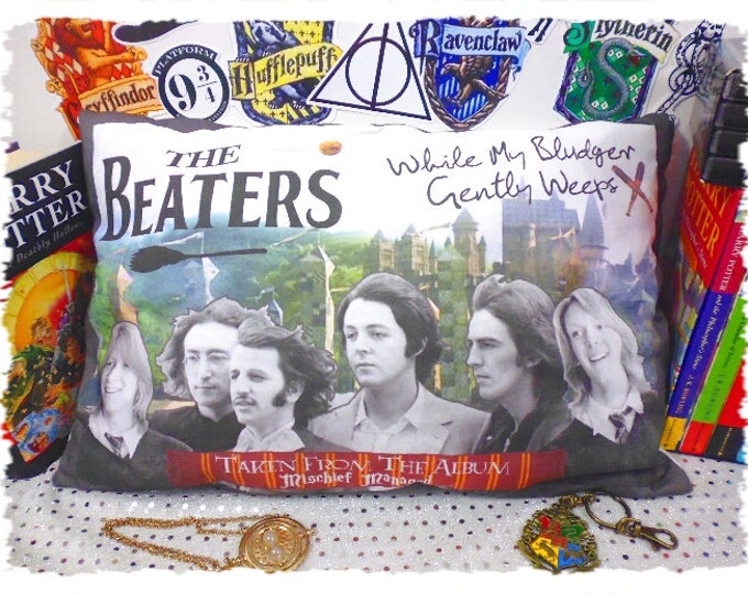 Harry Potter/the Beatles Mashup the Beaters Cushion Etsy UK