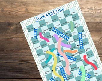 Slide and Climb Memory Work Game: Classical Education (Digital Download)