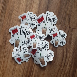 Target Trips & Coffee Sips Sticker