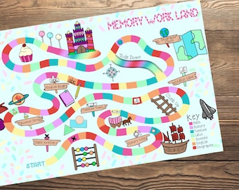 Memory Work Land Board Game: Classical Conversations Review (Digital File)