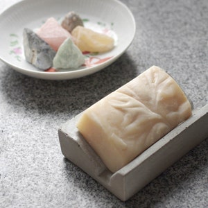 raw living Concrete soap dish image 1