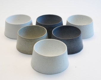 Egg cups from concrete, Set of 6, Eggcups