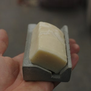 raw living Concrete soap dish image 2