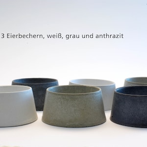 Rohes wohnen Egg cups made of concrete set of 3