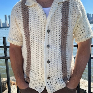 Crochet Pattern - Imatra Top - Men's Crochet Sweater Pattern, Men's ...