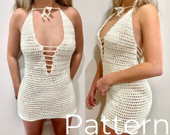 Crochet Pattern - Aspen Dress, crochet dress, dress pattern, crochet dress women, crochet mini dress, crochet dress pattern, sexy dress