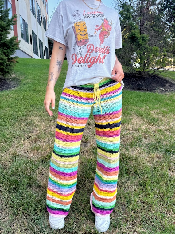 Crochet Pattern - Dahlia Pants, Crochet Pants Pattern, Crochet