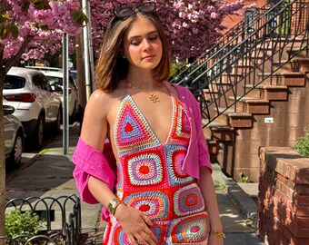 Crochet Pattern -gigi Dress, Crochet Dress, Crochet Mini Dress, Granny  Square Crochet Dress, Dress Crochet Pattern, Crochet Dress Bodycon - Etsy