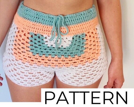 Crochet Pattern Alexandria Shorts High Waisted Shorts Etsy Crochet Pattern Alexandria Shorts High Waisted Shorts Etsy
