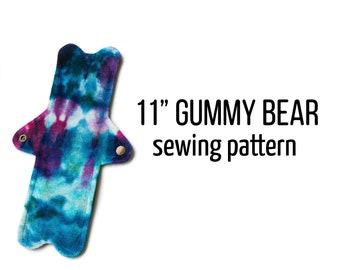 11" Bear Cloth Pad Sewing Pattern | Slight wrap wing | Not Interchangeable