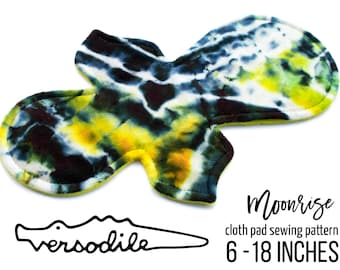 2.5" MOONRISE | Cloth Pad Pattern | 6" to 18" | DIY Cloth Menstrual Pads