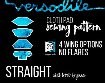 Wings ONLY Add-On | Straight |  Cloth Pad Sewing Patterns | 4 wing options | Interchangeable